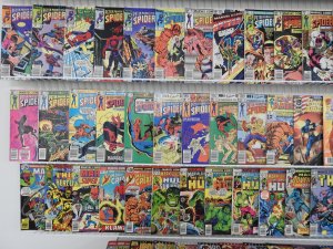 Huge Lot 180 + Comics W/ Spider-man, Thor, Iron Man+ Avg Fine Condition!