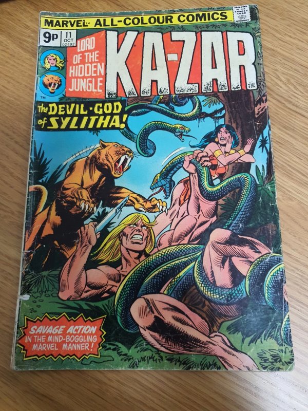 Ka-Zar #11 British variant (1975)