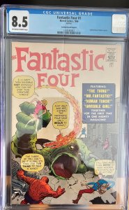 Fantastic Four #1 Golden Record Reprint (2005) CGC 8.5