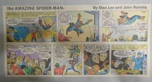 Spiderman Sunday by Stan Lee & John Romita from 10/16/1977 Size: 7.5 x 15 inches