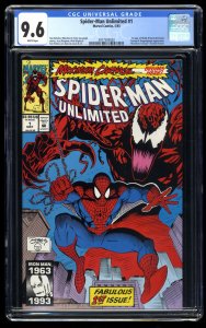 Spider-Man Unlimited #1 CGC NM+ 9.6 White Pages 1st Shriek!