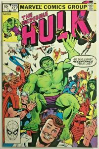 INCREDIBLE HULK#279 VF 1983 MARVEL BRONZE AGE COMICS