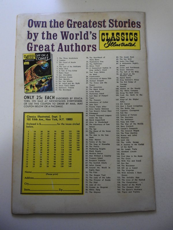 Classics Illustrated #98 VG/FN Condition