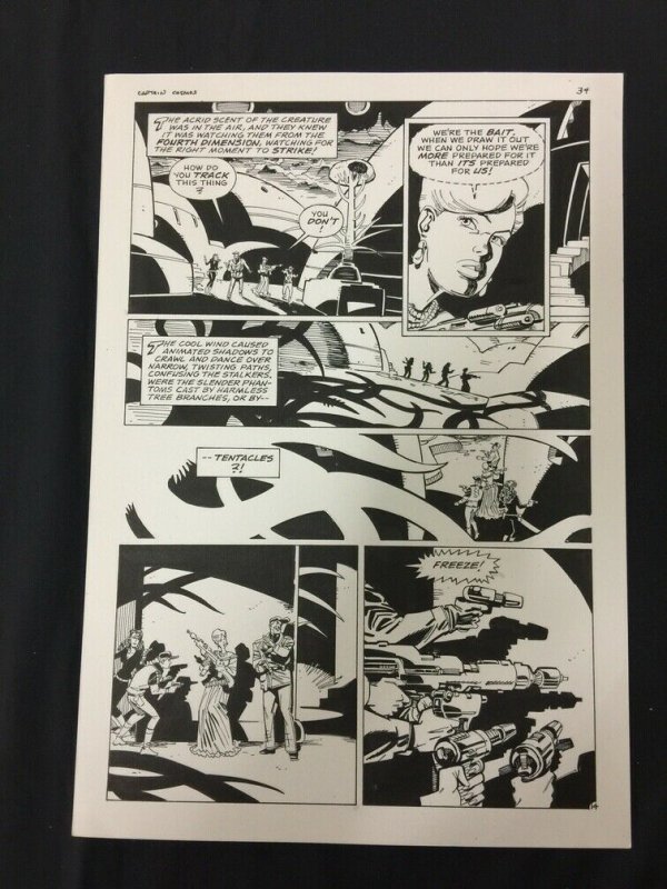 Captain Cosmos Page 34 Original Art Joe Stanton Nicola Cuti Space Opera