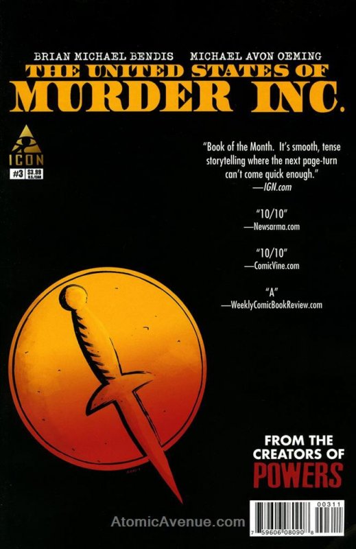 United States of Murder Inc., The #3 VF/NM ; Icon