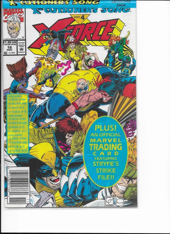 X-Force #16 Newsstand Edition (1992)