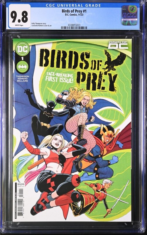 Birds of Prey #1 CGC 9.8 1st Appearance of Maps as Meridian DC 2023 New Roster