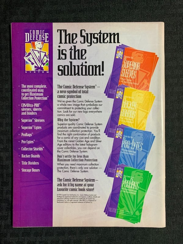 1993 COMICS VALUES MONTHLY Magazine #86 FN 6.0 The New Batman with Poster