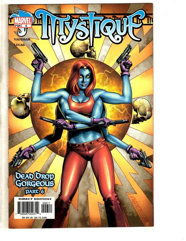 Lot Of 3 Mystique Marvel Comic Books # 6 7 8 X-Men Wolverine Magneto Storm CR41