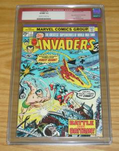 the Invaders #1 CGC 9.0 red label - marvel comics - captain america - namor 1975