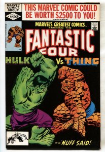 Marvel's Greatest #92 Fantastic Four #112 reprint Thing/Hulk battle-comic book