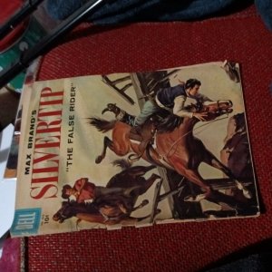 MAX BRAND'S SILVERTIP ~ Four Color #835 silver age western 1957 DELL Comic Book