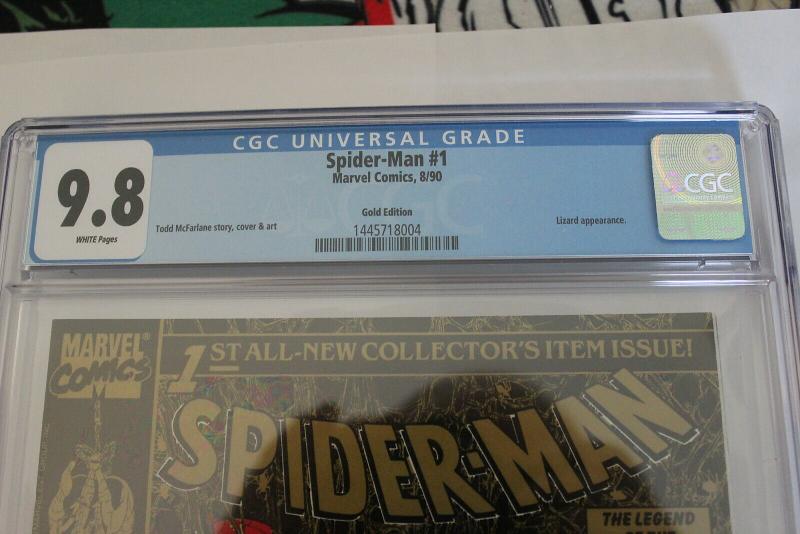 Spider-Man #1 Gold Edition 2nd Printing (Marvel, 1990) CGC NM/MT 9.8 White pages