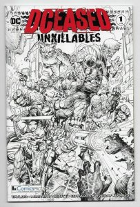 DCeased Unkillables #1 DC ComicsPRO Exclusive Porter Black White Sketch Variant
