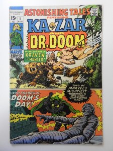 Astonishing Tales #1  (1970) VG Condition! tape pull front cover