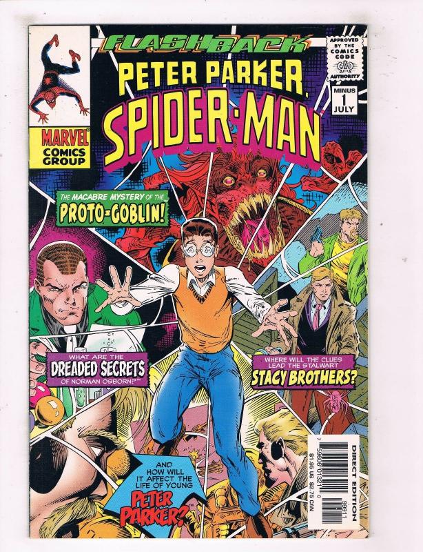 Peter Parker Spider-Man #-1 VF Marvel Comics Flashback Comic Book Jul 1997 DE44