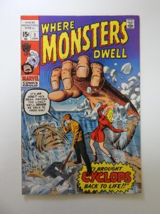Where Monsters Dwell #1 VF condition