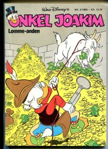 Onkel Joakim #3 1986-Disney-Danish-Uncle Scrooge-Carl Barks-Mickey Mouse-VG