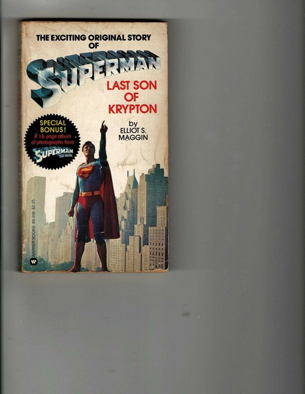 3 Books Superman Last Son of Krypton Fiction Illustrated Magnificent Seven JK19