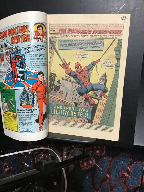 The Spectacular Spider-Man #3 (1977) High-grade 1st Lightmaster! VF/NM Wow!