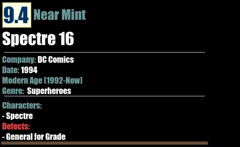 Spectre 16 (1994) NM DC Comics