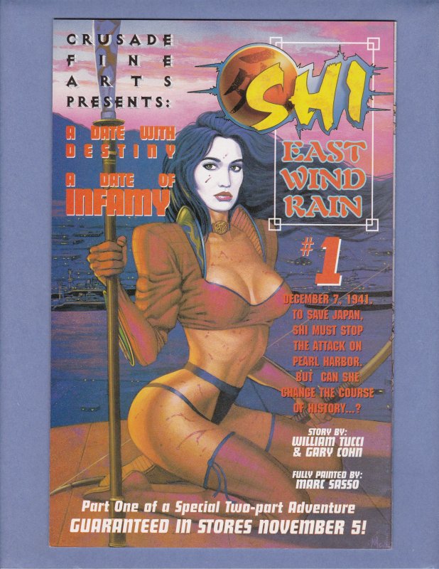 Shi Vampirella #1 VF Front/Back Cover Scans Crusade 1997