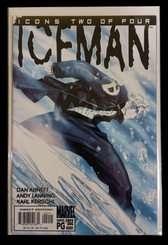 X-MEN Iceman #1-4 Complete Set 2001 Marvel Comics Icons Series 1 2 3 4 Lot VF