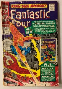 Fantastic Four #4 Annual Marvel 1st Series (2.5 GD+) one inch spine split (1966)