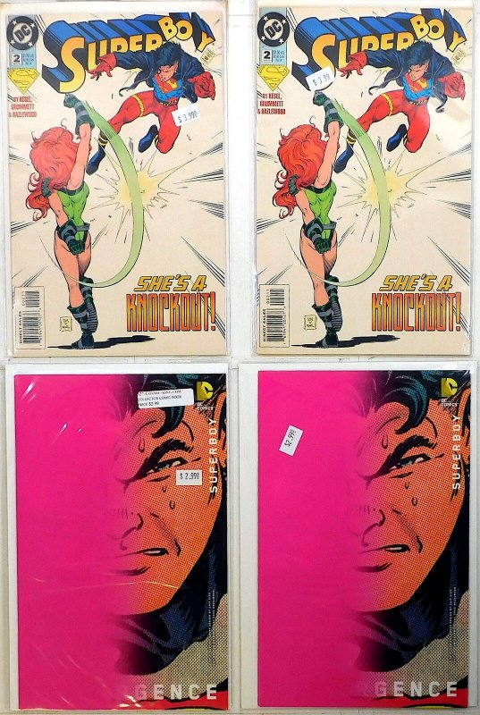 Superboy Lot of 4 #2 x2, Convergence 2 B x2 1994 DC Comics 1st Print Comic Books