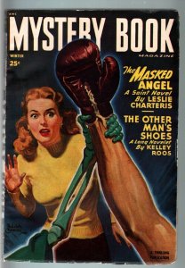 MYSTERY BOOK WIN 1948-SAINT STORY-BOXING COVER-FREDERIC BROWN-HARD BOILED FN