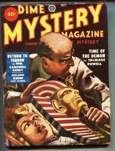 Dime Mystery 10/1949-Popular-Egyptian cover-High Grade Pulp magazine