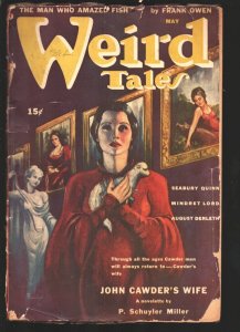 Weird Tales 5/ 1943-Margaret Brundage cover-Horror & mystery pulp fiction-Sea...