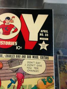 Boy Comics 88 VG/VG+ (Apr. 1950)  (Boy Illustories)