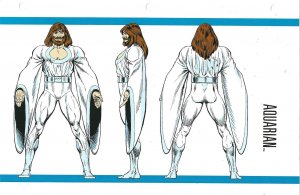 Official Handbook of the Marvel Universe Sheet- Aquarian