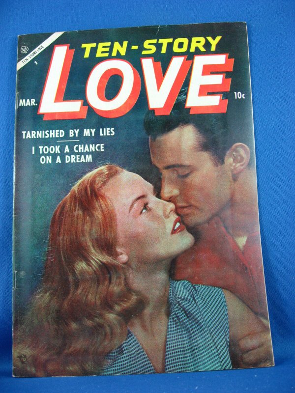 TEN STORY LOVE Vol 36 #5 VF+ 1956 Photo Cover