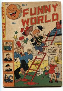 FUNNY WORLD #1-1947-THE BERRYS-HAFF NELSON-First issue