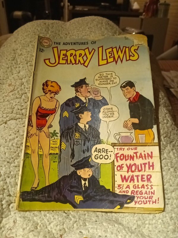 The ADVENTURES of JERRY LEWIS # 76 DC COMICS May - June 1963 GGA Lingerie COVER