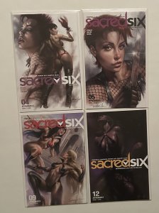 Sacred Six #4,5,9,12 NM Lot Lucio Parrillo Vampirella
