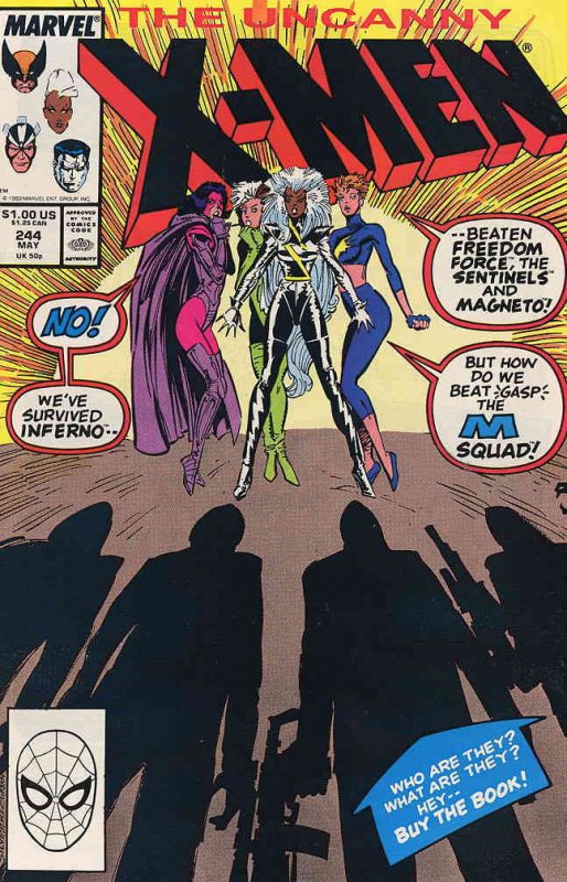 Uncanny X-Men, The #244 VF/NM ; Marvel | 1st Appearance Jubilee