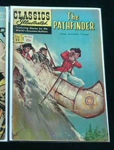 CLASSICS ILLUSTRATED #17+22 2PC LOT (VG+) JAMES FENIMORE COOPER!! 1965-66 