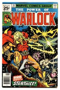 Warlock #14 comic book 1975- Starlin cover- Thanos -