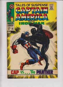 Tales of Suspense #98 VG captain america vs black panther - iron man vs whiplash