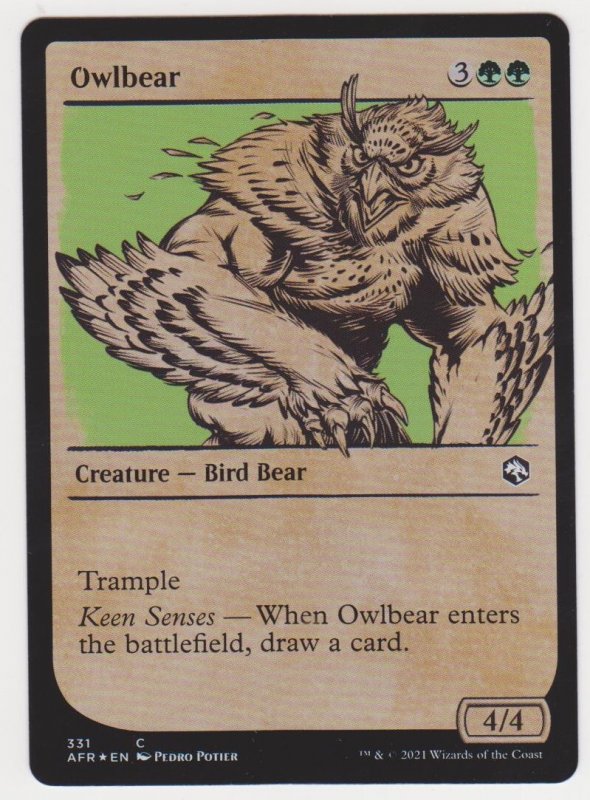 Magic the Gathering: Adventures in the Forgotten Realms- Owlbear(Showcase)