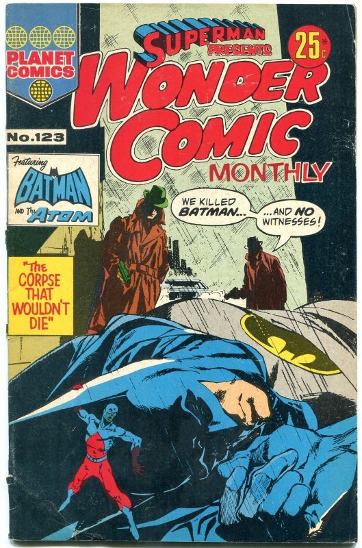 Wonder Comics #123- foreign comic- Batman- Atom- Bizarro Superman VG