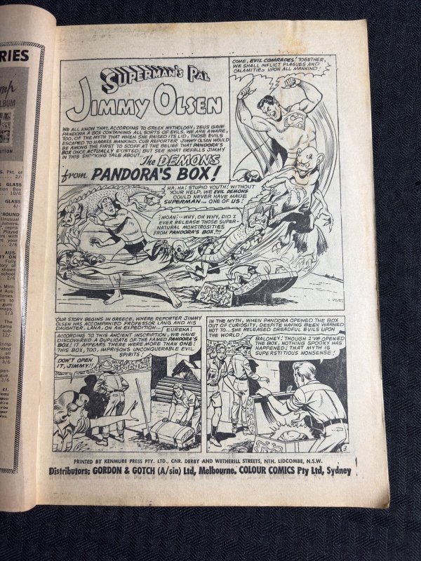 AUSTRALIAN  WONDER COMIC MONTHLY Colour Comics #4 GD 2.0 Superman & Lois Lane