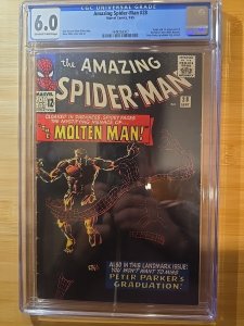 The Amazing Spider-Man #28 CGC 6.0 1965 ?1ST app & Origin Of MOLTEN MAN