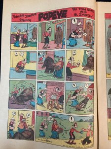 OVERSEAS COMICS #87 US ARMY EXC. SUPERMAN, POPEYE, DICK TRACY ETC. VF+ 1946