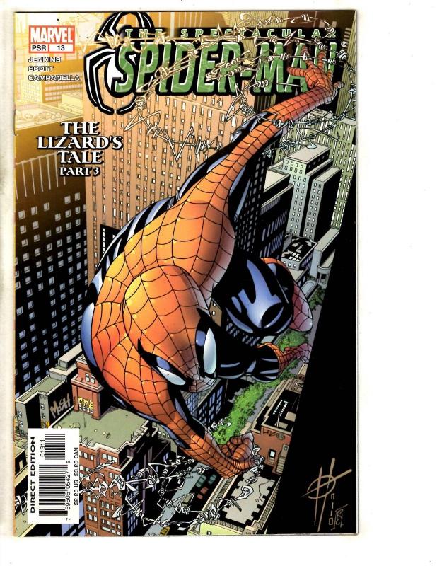 Lot Of 6 Spectacular Spider-Man Marvel Comic Books # 8 9 11 12 13 14 CR48