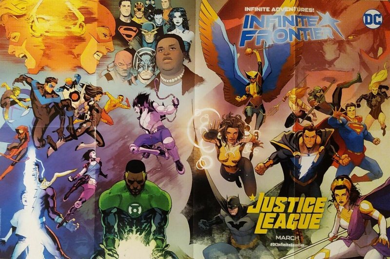 Infinite Frontier Justice League DC Folded Promo Poster (24x36) New! [FP63] 