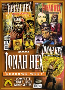 JONAH HEX: SHADOWS WEST #1-3 (Feb-Mar'93) 9.0 VF/NM  Joe Lansdale & Tim Truman